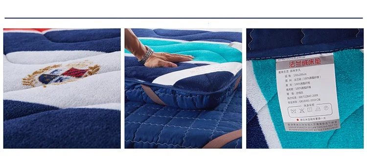 

10CM Thickness Flannel Massage Mattress Double Single Dormitory Tatami
