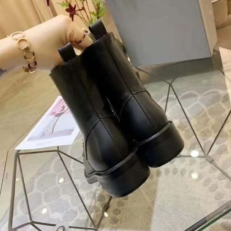 Женские кожаные ботинки botas mujer женские зимние ботильоны для цепного привода