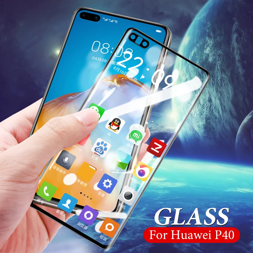 

9D 2 шт. Защита экрана для Huawei P30 P20 P40 Pro Lite Полное покрытие закаленное стекло для Huawei P20 Lite P40 Lite защитное стекло