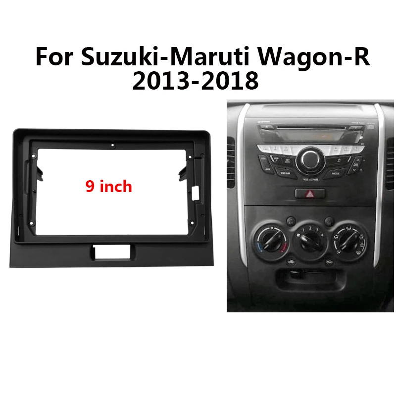 

2 Din Car Radio Frame Kit For Suzuki-Maruti Wagon-R Auto Stereo CD/DVD Dashboard Fascia Mount Trim Panel Bezel Faceplate