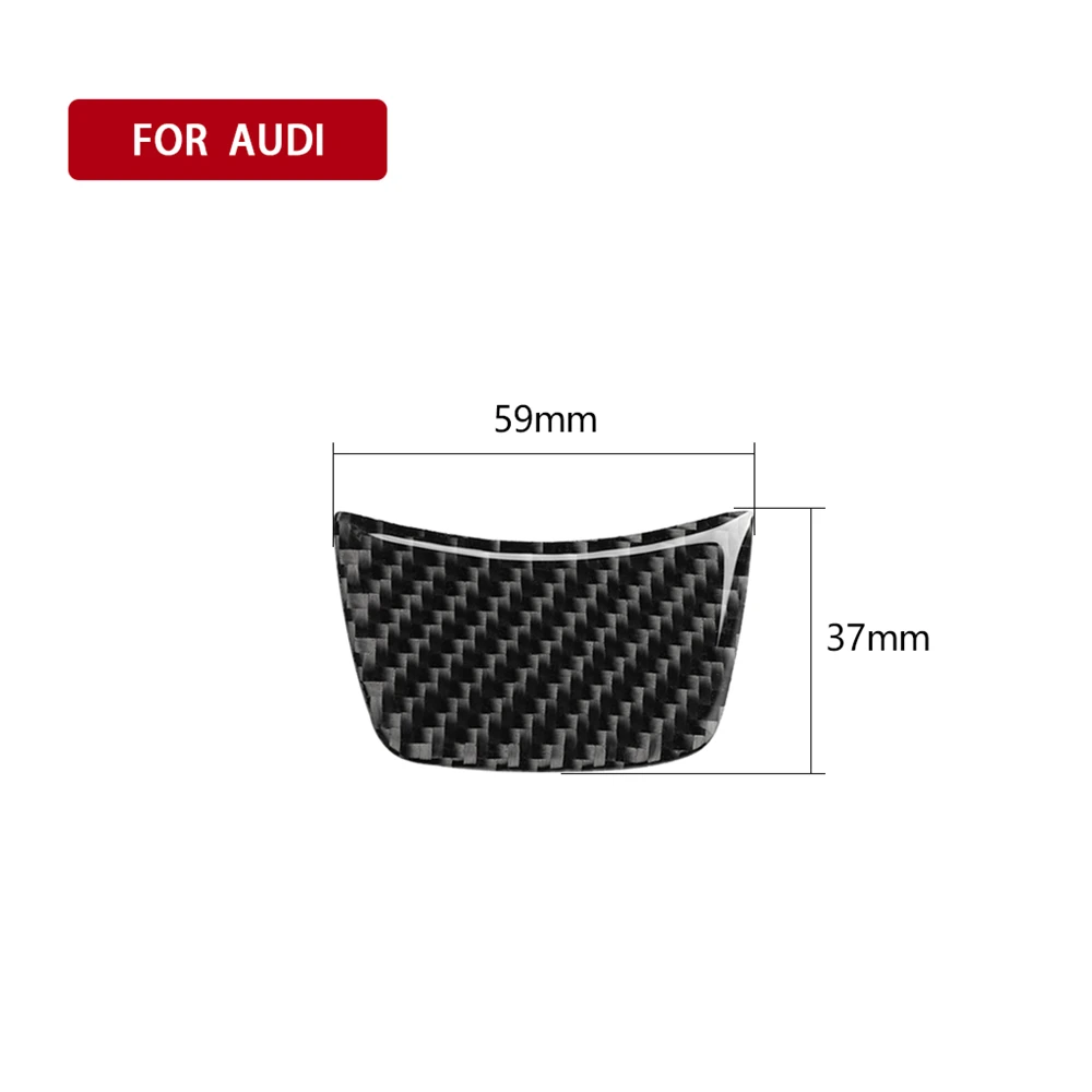 

Carbon Fiber Decoration Steering Wheel Frame Cover Trim Sticker SLine Quattro for Audi A3 S3 2014-2019 Car Decal Accessories