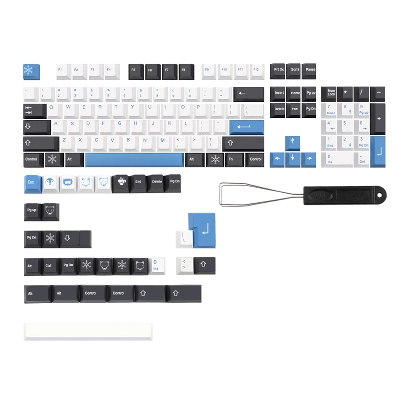 

137 Keys/Set Arctic Keycap Cherry Profile PBT Key Cap For MX Switch Mechanical Keyboard Dye Sublimation Keycap