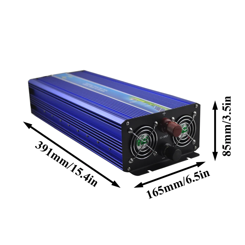 Немодулированный синусоидальный инвертор 3000 Вт для солнечной ветряной системы