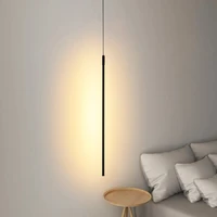 modern led pendant lights black ceiling suspended for hall kitchen living room bedroom bedside pendant lamp