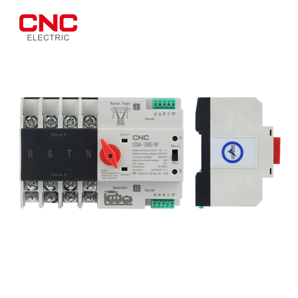 CNC 3-фазный Din-рейка ATS Dual Power автоматический переключатель электрические