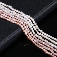100 natural freeform freshwater cultured pearls beads diy beads for jewelry making diy strand 13 inches size 3mm 4mm