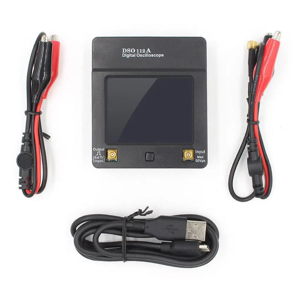 DSO112A TFT Мини цифровой осциллограф сенсорный экран портативный USB интерфейс 2 МГц