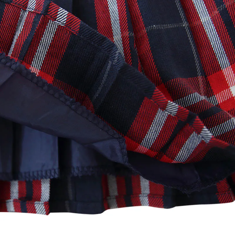 

Fashion Autumn Children Baby Girls Plaid Print Elastic Waist Short Tutu Skirts Casual Pleated