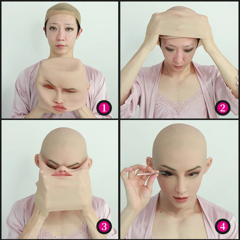 Роанье РИА транссексуал силиконовый реалистичный косплей с маской для лица