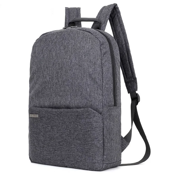 DARK GRAY BACKPACK Мужской холщевый рюкзак для ноутбука TINYAT, рюкзак для компьютера с диагональю 15 дюймов, водонепроницаемый школьный рюкзак, сумка для подростков, рюкзак на плечи - Цвет: DARK GRAY BACKPACK