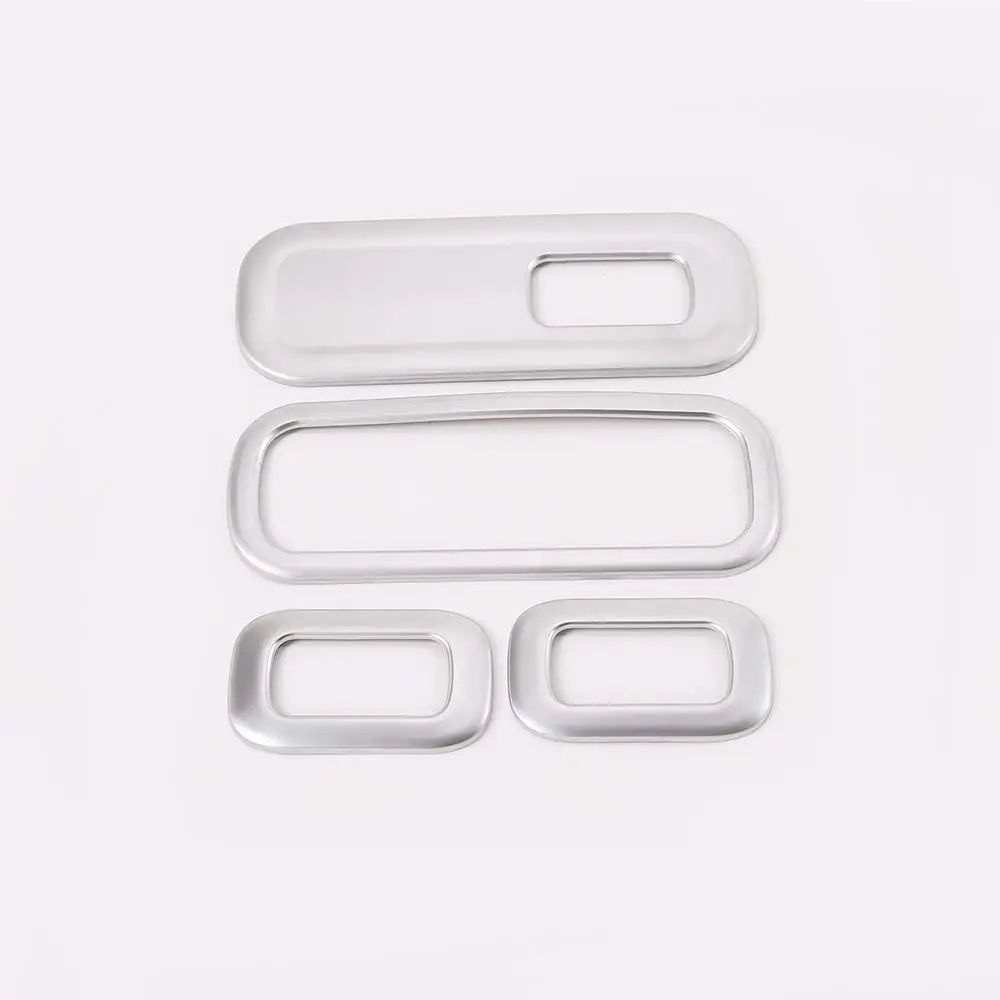 ABS Матовый Серебристый переключатель для стеклоподъемника крышка рамы отделка