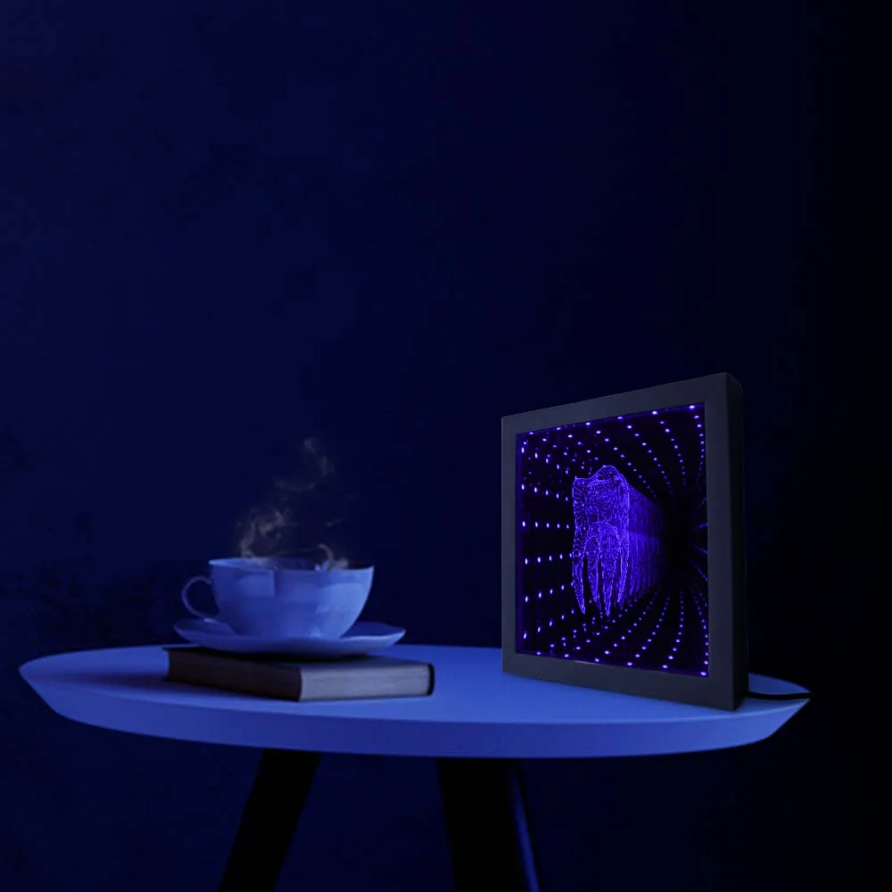 3D зуб туннельное видение деревянная рамка стоматологическая клиника