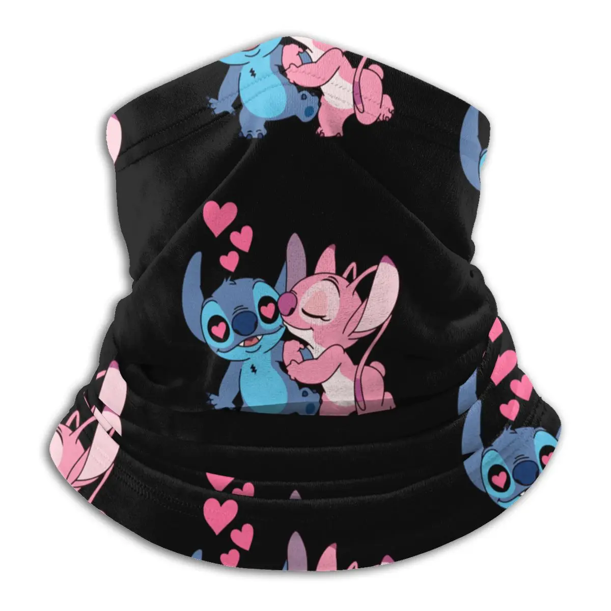 

Disney Stitch cartoon Women's scarf child Cycling winter Men Headband Magic Scarf Neck Fleece Warm Cover Face Scarves Bandana
