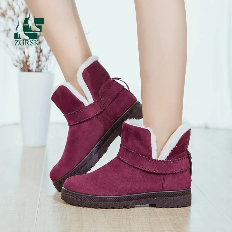 

New Style Fur All-in-one Snow Boots Women's Plus Size Short Tube Winter Women Short Boots Plus Cotton Comfortable Women's Boots