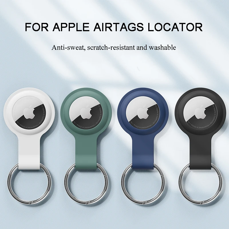 

Чехол для Apple Airtag, чехол-локатор, защитный чехол для трекера, чехол для airтеги, устройство против потери, защитный чехол для брелока, мягкий си...