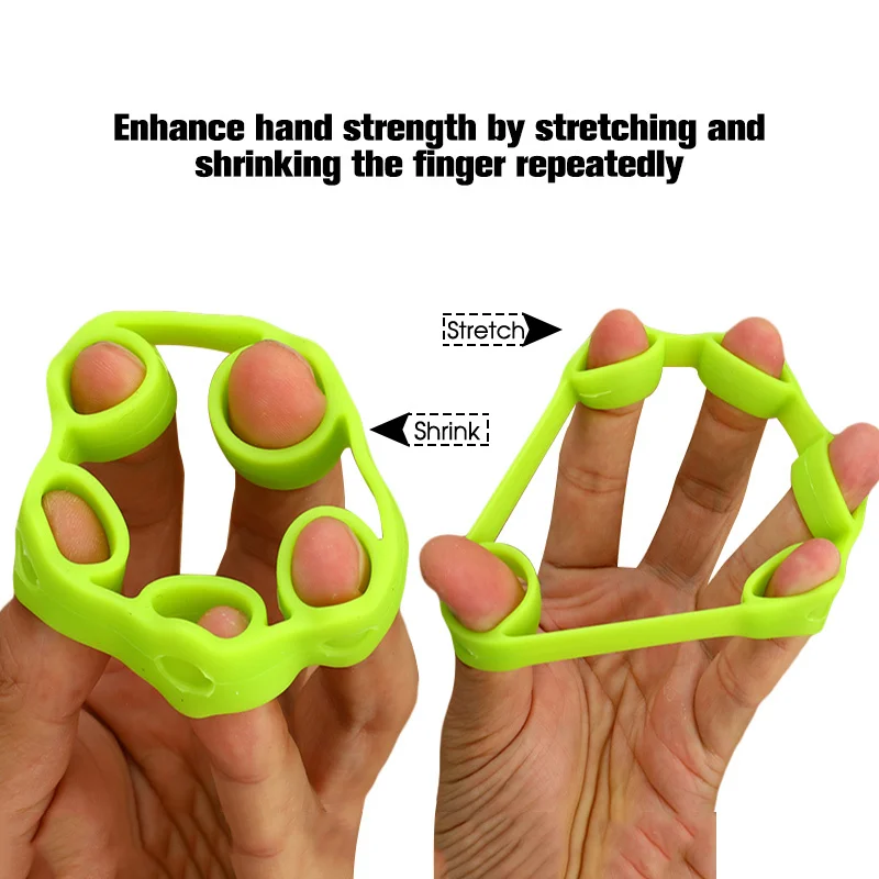 

3 Levels Finger Hand Grip Expander Exercise Grips Strength Training Resistance Silicone Ring Gripper for Fitness Finger Practice