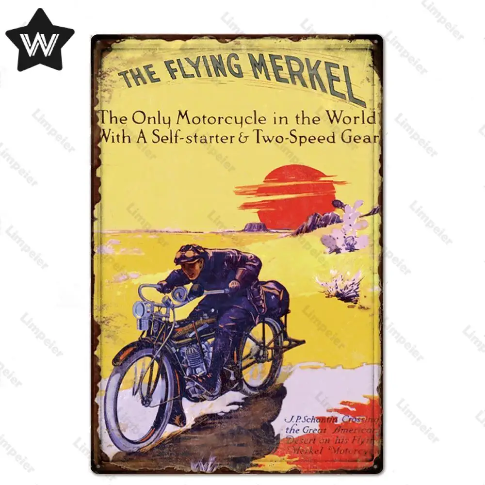 Металлическая пластина для мотоциклистов ретро-стиль настенные плакаты