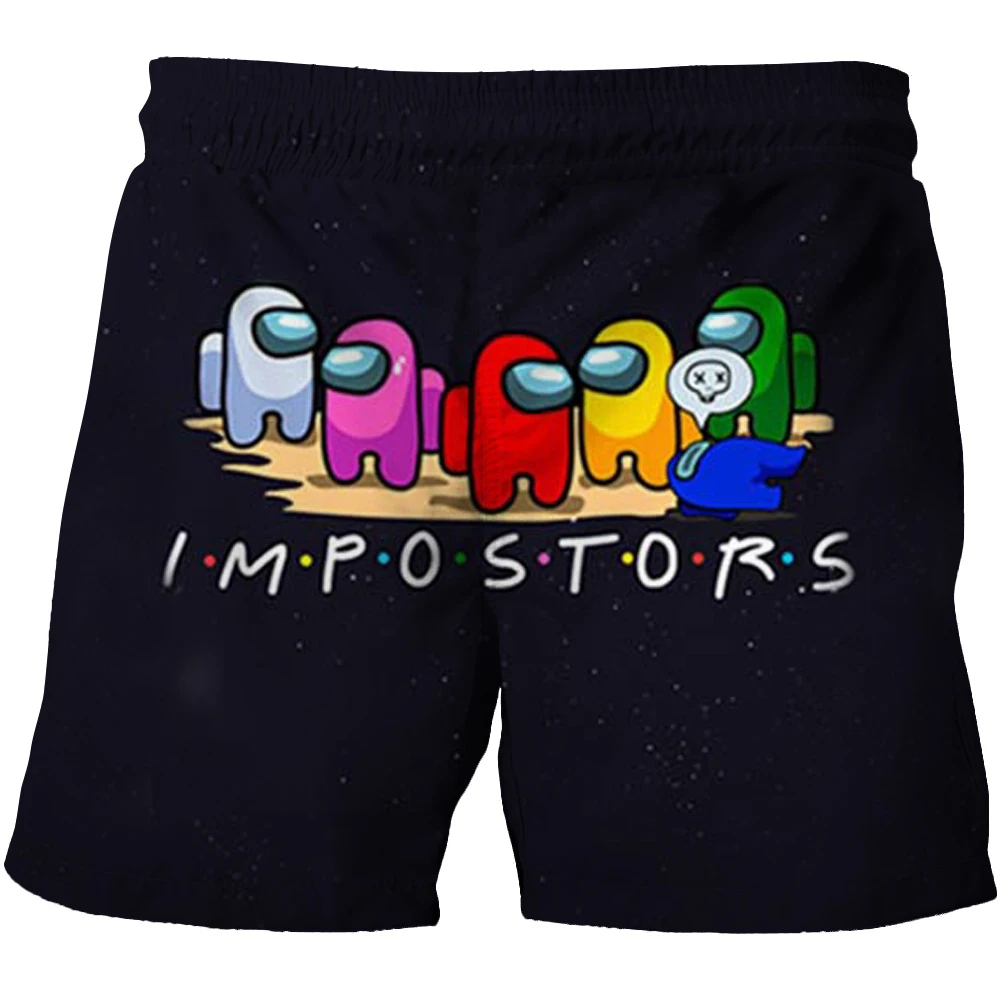 

Among us 3D Printing Funny Cute Shorts Girls Boys Shorts Summer Among us Cartoon Short Pants Kids Baby Cute short Trousers