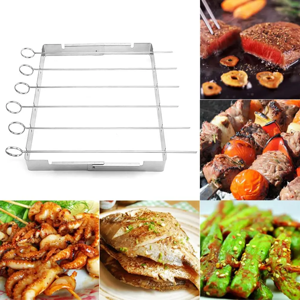 Высококачественные антипригарные Шпажки для барбекю на открытом воздухе шпажки