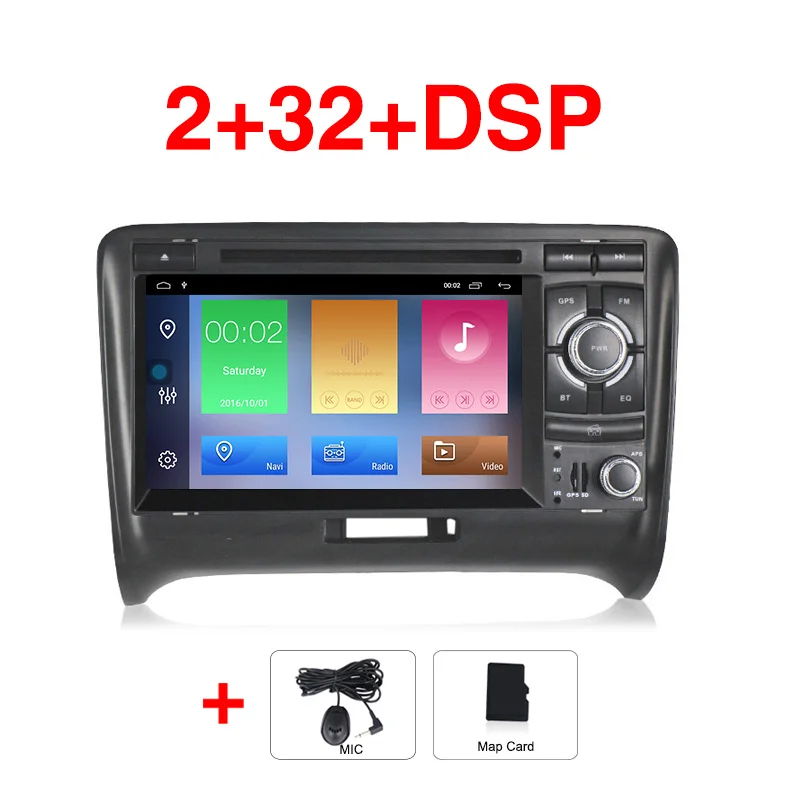 Car dvd Новинка! 2din Android 9,1 2+ 32G Автомобильный dvd радио мультимедиа плеер gps навигации для Audi TT MK2 8J 2006 2007 2008 2009 2010 2011 2012 - Цвет: Car dvd