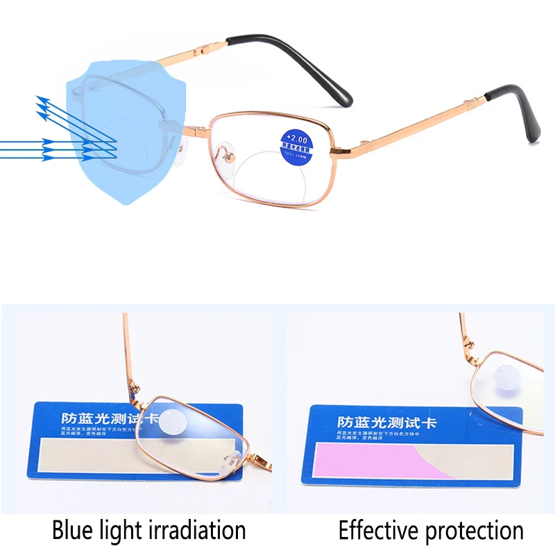 Складные очки для чтения с защитой от сисветильник | Аксессуары одежды