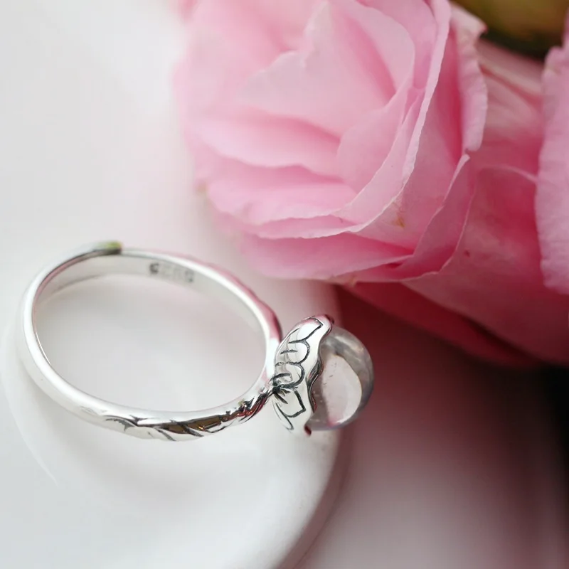 Открытое женское кольцо из тайского серебра ручная работа Женское серебряное