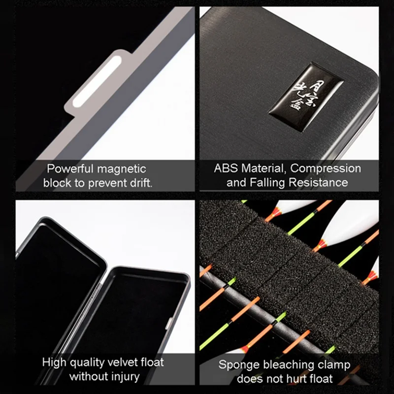

Fishing Float Box Plastic Waterproof Durable Double Layers Fishing Floating Bobbers Case Storage Container Fishing Accessories
