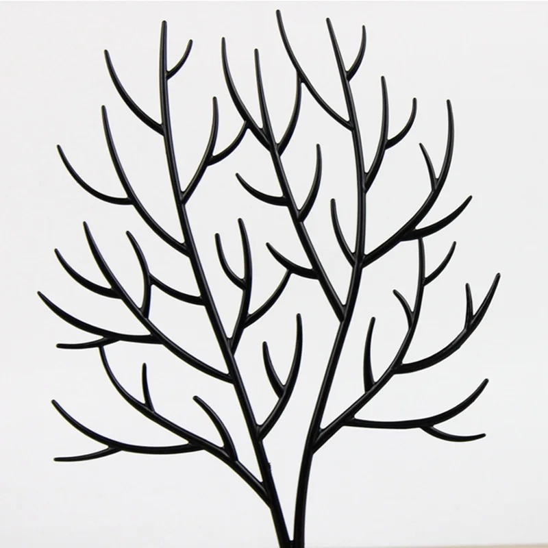 Черно-белые большие оленьи деревья шкатулка для ювелирных украшений хранения