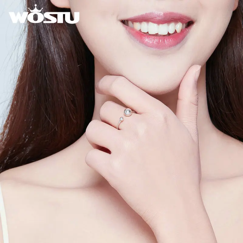 Женские регулируемые кольца в виде шара из серебра 925 пробы | Украшения и