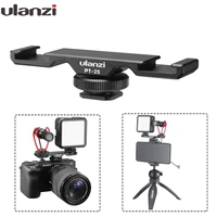 ulanzi pt 2s dual hot shoe mount adapter microphone extension bar for boya by mm1 ulanzi vl49 led video light gimbal accessories