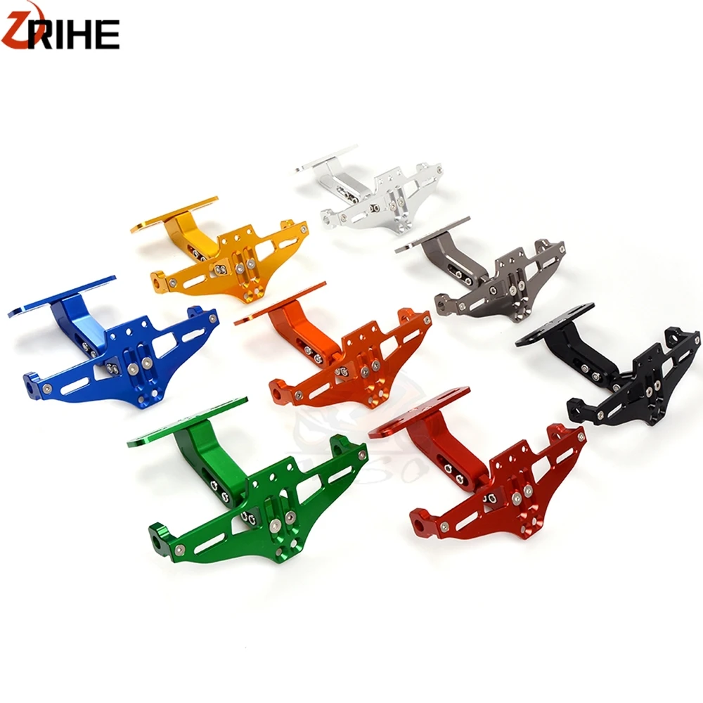 

Adjustable Aluminum Motorcycle License Plate Bracket Holder License Plate Holder Mount Brackets For DUCATI Monster 620 695 2018