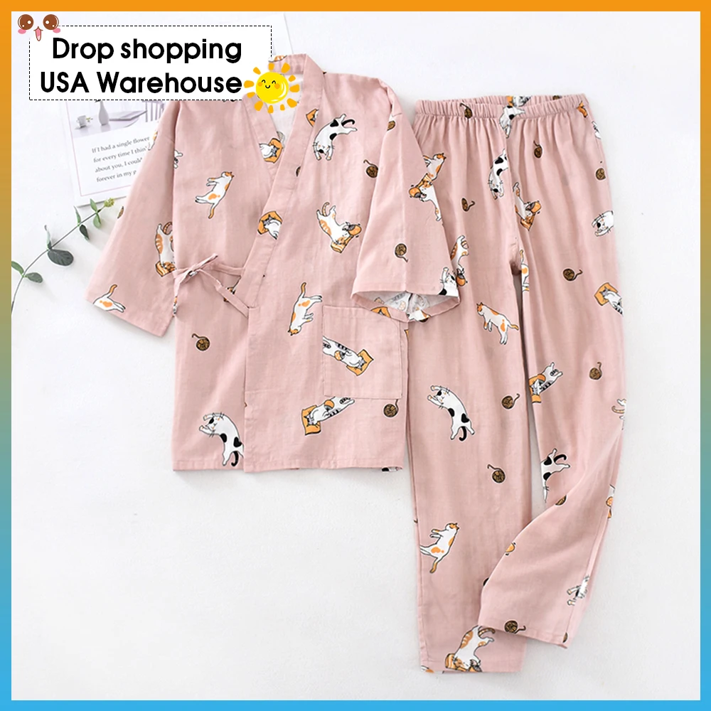 

Комплект пижамный женский из двух предметов, комплект из хлопка и брюк, нижнее белье, одежда для сна, осень