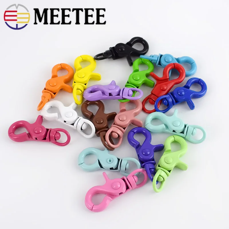 Meetee 5/10 шт 20х43 мм цветной брелок с пряжкой замок Омаров DIY украшения ручной работы