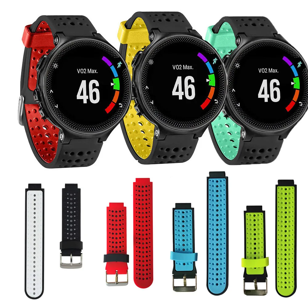 Сменный силиконовый ремешок для наручных часов Garmin Forerunner 235 630 230 735 часы