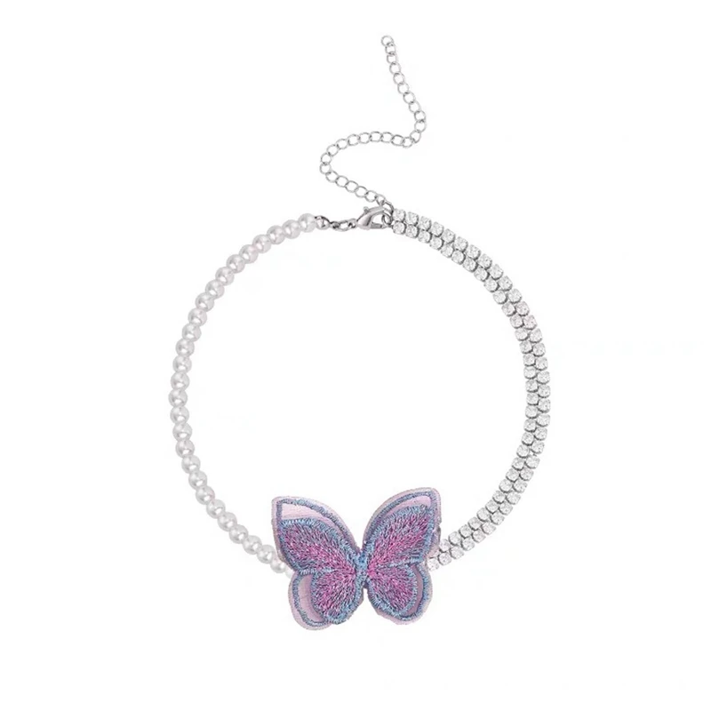 2020 корейский новый дизайн модные ювелирные изделия милая цветная кружевная