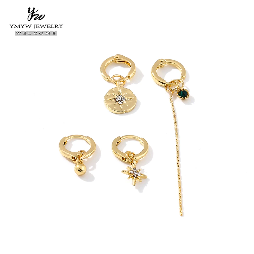 Набор серег-колец YMYW Star очаровательные ювелирные изделия-аксессуары хорошего