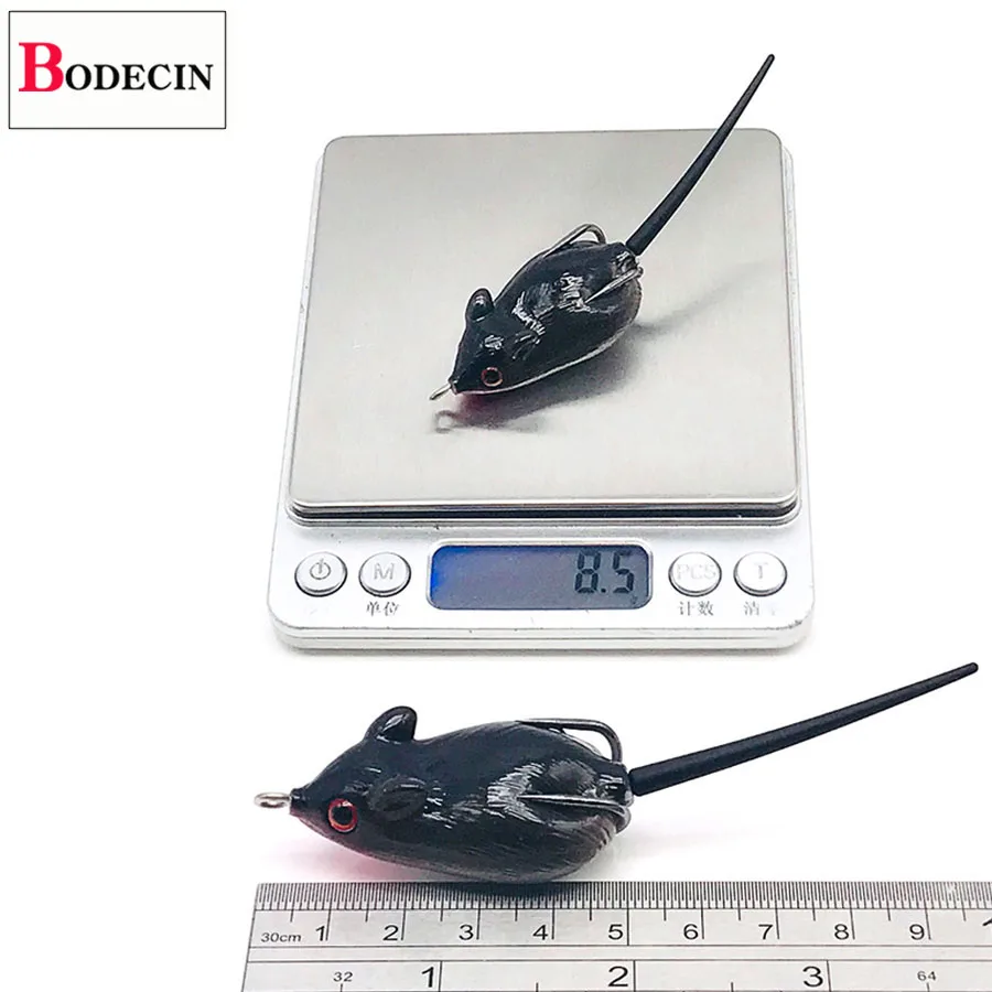 BODECIN Мышь Приманка трубка мягкий пластик Ray Frog искусственные наживки для рыбалки