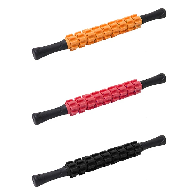 

9-Wheel Muscle Roller Stick Body Massage Roller Anti Cellulite Trigger Point Body Foot Face Leg Relax Slimming Massage Tool