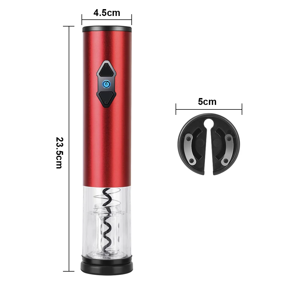 

2-in-1Automatic Electric Wine Bottle Corkscrew Opener With Foil Cutter Electric Wine Opener Corkscrew Wine Accessories
