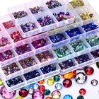 Стразы горячей фиксации для свадебного платья, 1200 шт., стразы с плоской задней частью, прозрачные стразы для свадебного платья, A11