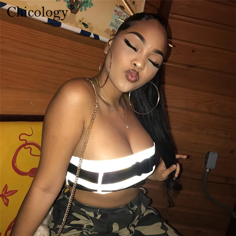 Кикология пряжки флэш Светоотражающая отражающий ремень уличная одежда boob туба