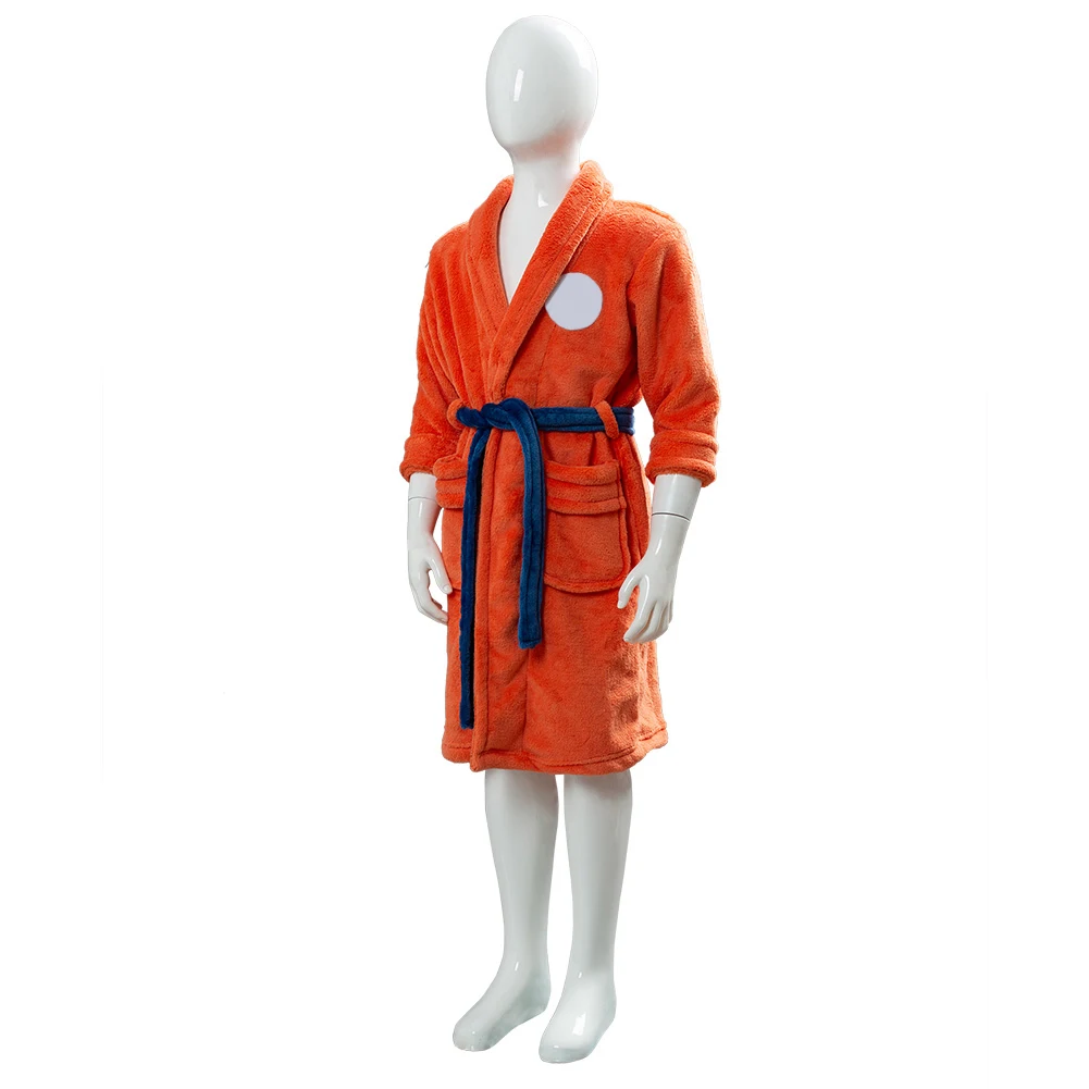 Халат для взрослых и детей костюм косплея Сон Гоку одежда сна плюшевый халат