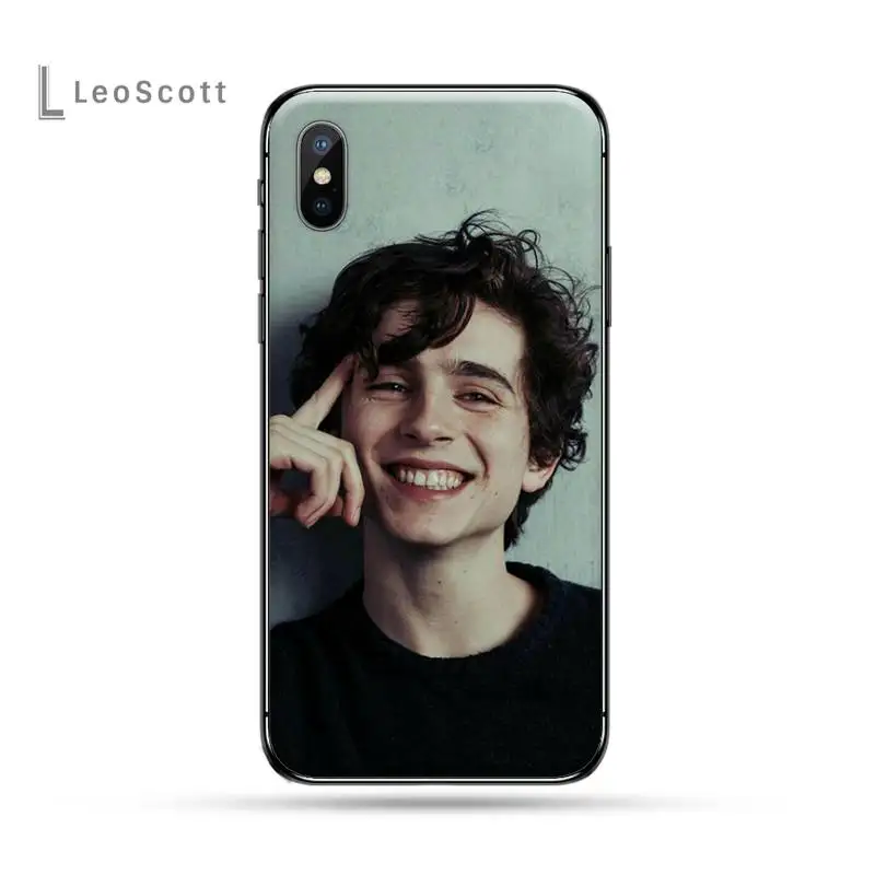 

Timothee Chalamet fashion Phone Case shel lfor iPhone 11 12 pro XS max Anti-fall cover 8 7 6 6S Plus X 5S SE 2020 XR