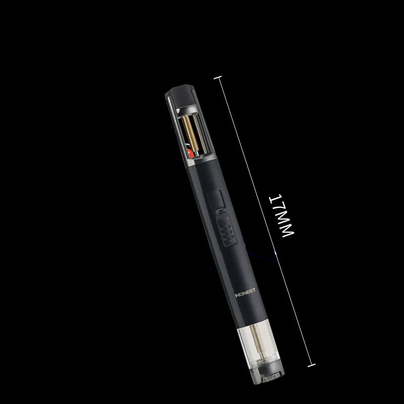 Новинка Прямая поставка синяя струйная зажигалка с газовым наполнением кухонный