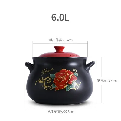 

Color lid casserole stew pot Household open flame gas casserole