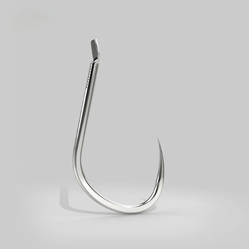

No Barb Fishing Hooks High Carbon Steel 100 Pcs Set Fishing Hooks Sea Boat Tackle Angeln Zubehor Fishing Accessories EI50FH