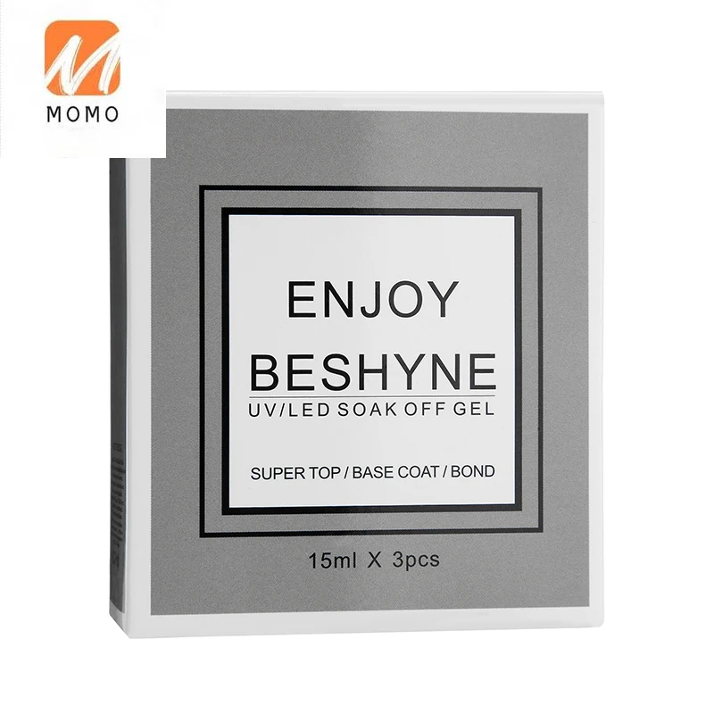 

Phototherapy Basic UV Polish Three-Piece Anti-Warping Agglutinant Base Gel Mirror Non-Wash Sealing Layer Ins Style Nail-Beauty
