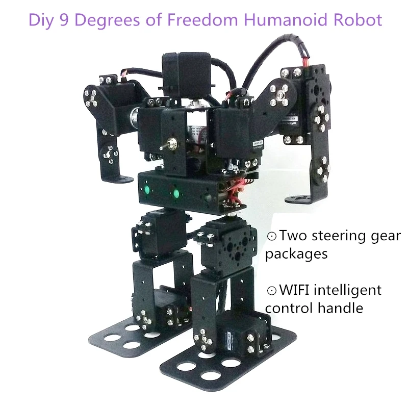 Diy робот 9 градусов свободы человекоподобный робот для Arduino человекоподобный робот танцевальная Ходьба робот игровые аксессуары