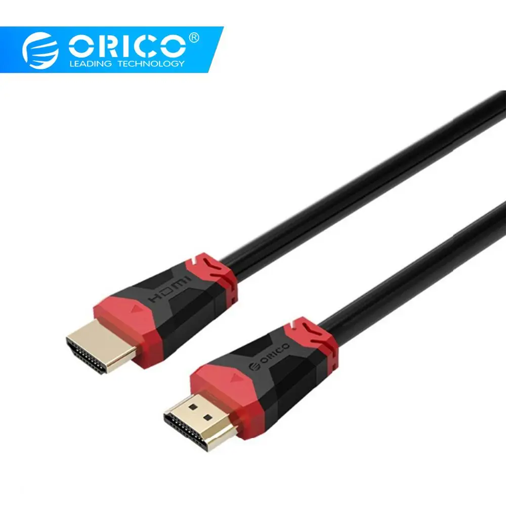 Высокоскоростной кабель ORICO HDMI 2,0, 18 Гбит/с, 4 K, HDMI-HDMI кабель, разъем для проектора PS3, Apple HD tv, компьютер, 0,5 м, 1 м, 5 м