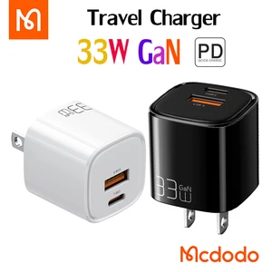 mcdodo gan 33w usb qc pd type c charger adapter for iphone 13promax 12 11 xr 8 ipad support mi turbo charge 27w30w33w free global shipping